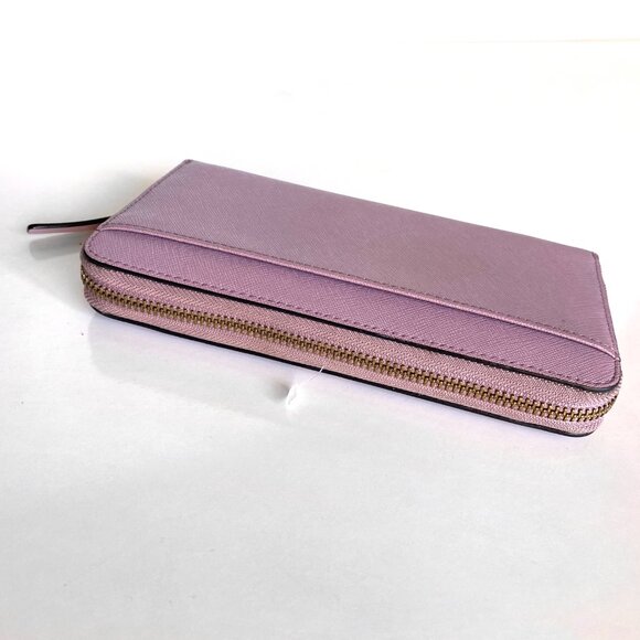Kate Spade New York Lavender Continental Zip Saffiano Leather Wallet - Picture 8 of 11